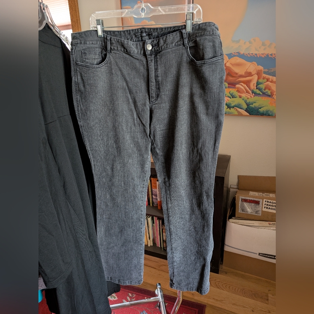 Norma Kamali Women's Charcoal Skinny Jeans